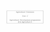 B Sc Agri II Agricultural Extansion Unit 2 Agricultural  Development Programmes