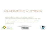 Online learning: an overview