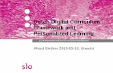 Dutch Digtial Curriculum Framework and Personalized Learning