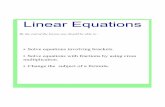 Y9 algebra 1 Linear Equations