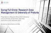 Going Full Circle: Research Data Management @ University of Pretoria