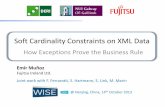 Soft Cardinality Constraints on XML Data
