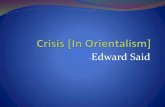 Crisis [in orientalism] ppt