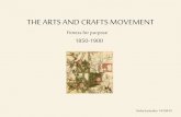The arts and crafts movement brief