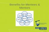 Benefits for mentees