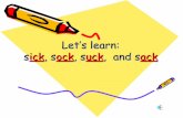 Phonics   ick,ock,uck and ack and plural rules