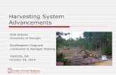 “Advances in harvesting systems that reduce harvesting cost, carbon footprint, and conserve site resources for the next rotation” Dale Greene, Warnell School of Forestry and Natural