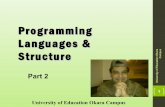 Introduction to programming languages   part 2