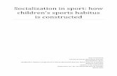 Socialization in sport - how children's sports habitus is constructed