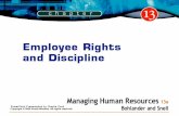 Chapter 13 Employee Rights and Discipline