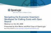 OpenLogic - Open Source Cost Savings in Economic Downturn