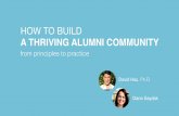 How to Build a Thriving Alumni Community: From Principles to Practice