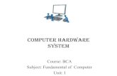 fundamental of  computer-u-1-computer hardware system