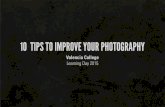 10 Tips to improve your photography