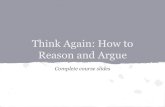 Think again  how to reason and argue (recovered)