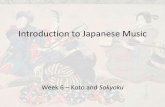 Introduction to Japanese Music - Week 6