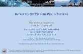 GETSI Pilot-Testing Webinar