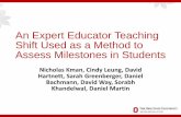 Curricular Innovations: An Expert Educator Shift for Assessing Milestones