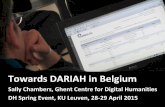 Towards DARIAH in Belgium