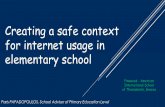 Creating a safe context for internet usage in elementary school