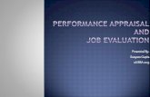 Performance Appraisal & Job Evaluation