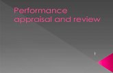 Performance appraisal and review