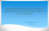 Formulation and evalution of sustained release matrix tablets