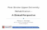 Post Stroke Upper Extremity Rehabilitation - A Clinical  Perspective
