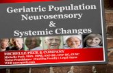 Geriatric Population. Neurosensory and Systemic Changes in Geriatrics
