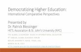 Democratizing higher education