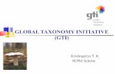 Global taxonomy initiative  ppt