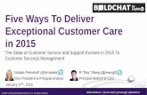 Five Ways To Deliver Exceptional Customer Care in 2015