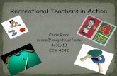 Recreational teachers in action