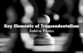 Key Elements of Trancendentalism