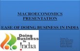 Ease of doing business in india