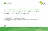 ABCE: Understanding the Costs of and Constraints to Health Service Delivery in Kenya