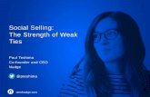 Nudge Social Selling: The Strength of Weak Ties