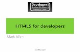HTML5 for developers
