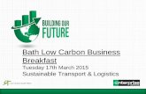 Enterprise, Sustainable Transport & Logistics, Low Carbon Business Breakfast, Tuesday 17th March 2015, LCSW