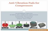 Anti vibration pads for compressors