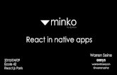 React in Native Apps - Meetup React - 20150409