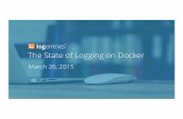 The State of Logging on Docker