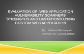 Evaluation of  Web Application Vulnerability Scanners