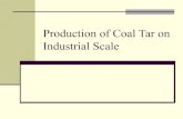 Production of coal tar on industrial scale