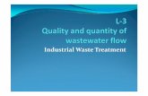 L 3 quality and quantity of industrial wastes