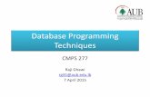 Database Programming Techniques