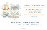 CONNECTKaro 2015 - Session 10A - Bus Karo - City Bus Services