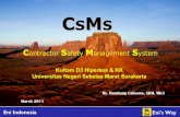Contractor safety management system (csms)