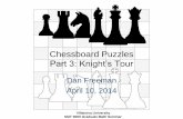 Chessboard Puzzles Part 3 - Knight's Tour