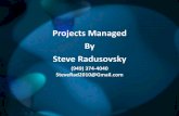 Projects managed by steve radusovsky